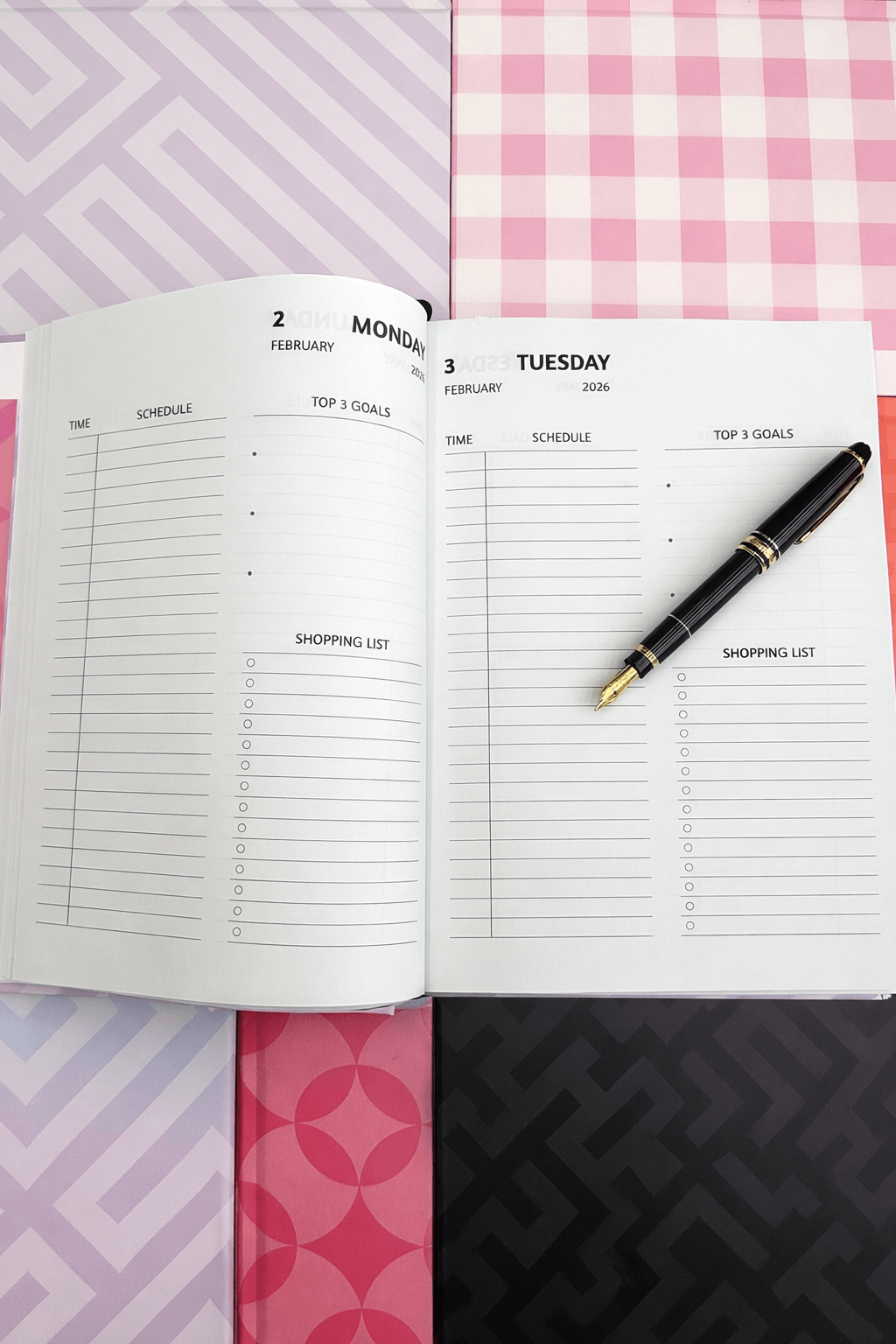 PINK PICNIC DAILY PLANNER 2026