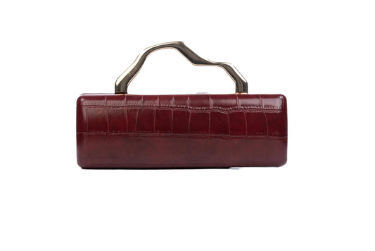 Burgundy Arc Clutch