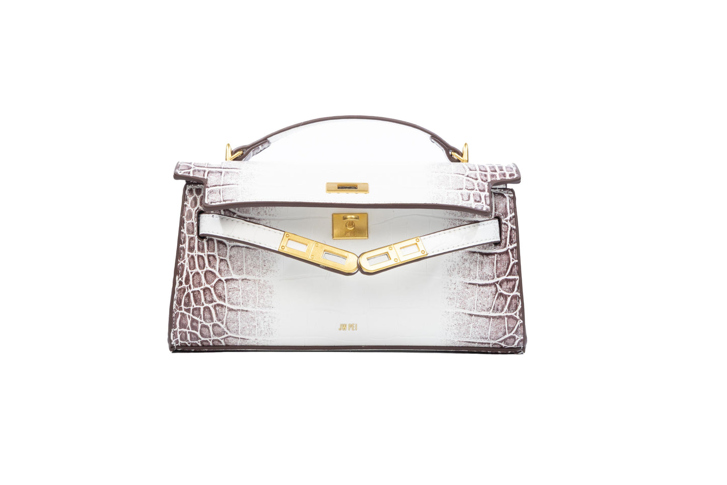 Ivory Croc Luxe Bag