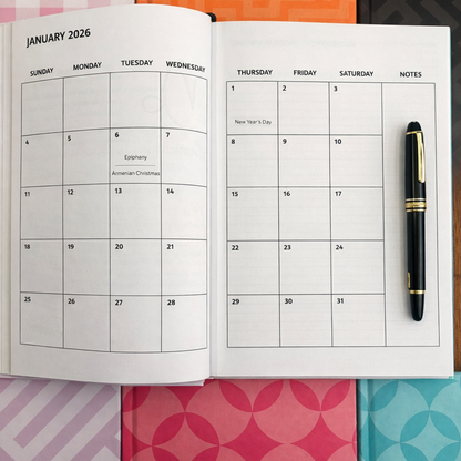 OCEAN BREAZE DAILY PLANNER 2026
